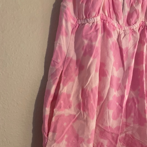 Wild Fable Pink Floral Baby Doll Mini Dress - Picture 3 of 5